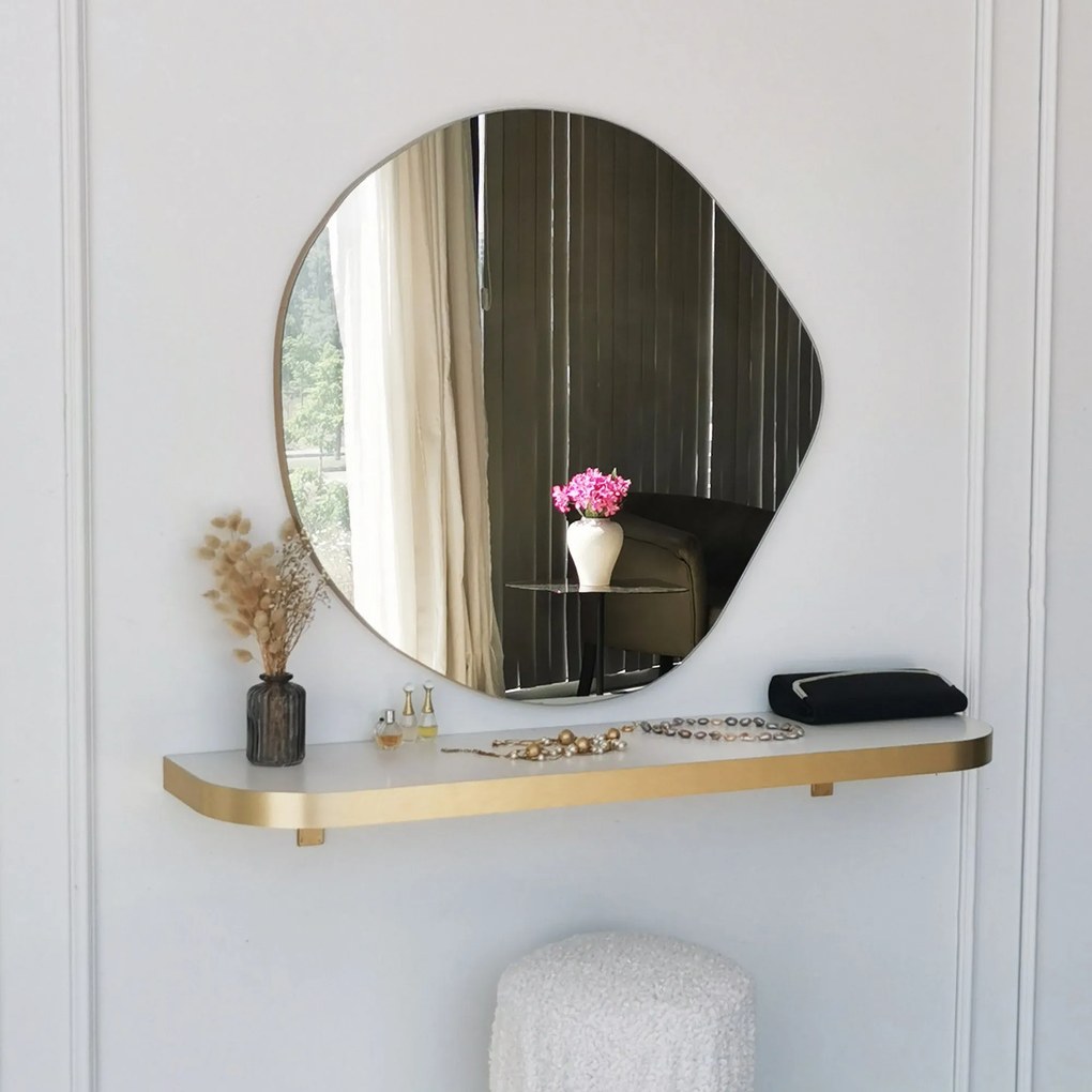 Espelho Asso – Dourado – 70 cm x 67 cm