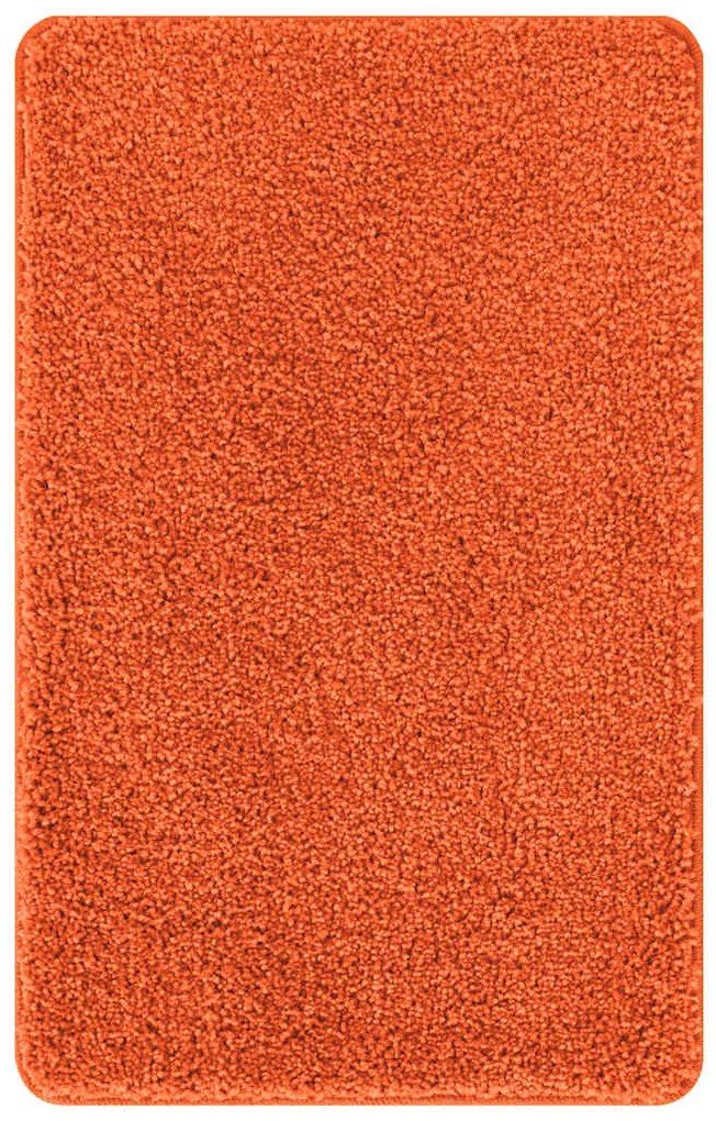 Tapete de Banho Retangular Laranja 60x90 cm Polipropileno Antiderrapan