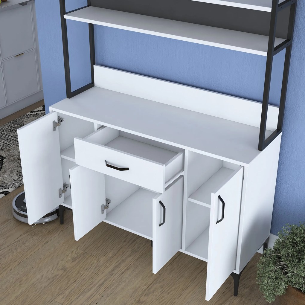 Armário Multiuso JE130 – Branco – 120x183,6x40 cm