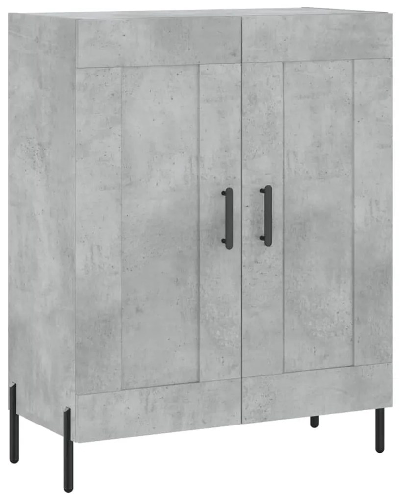 Armário alto 69,5x34x180 cm derivados de madeira cinza cimento