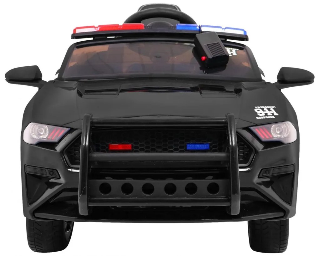 Carro elétrico para Crianças 12V GT Sport Policia Rodas Eva, Assento de couro