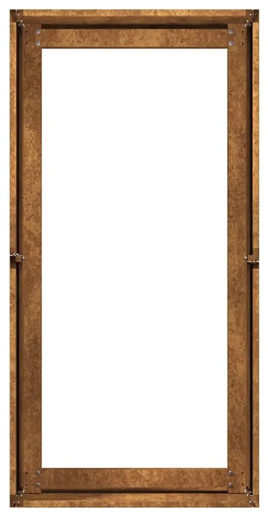 Floreira enferrujada 40x80x40 cm aço resistente