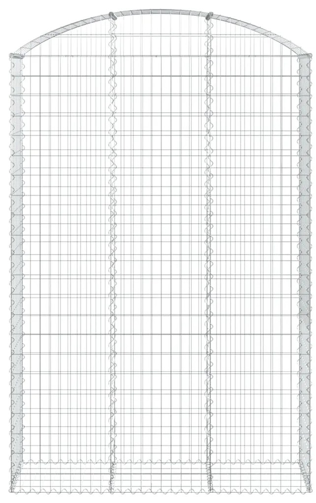 Cesto gabião arqueado 150x50x220/240 cm ferro galvanizado