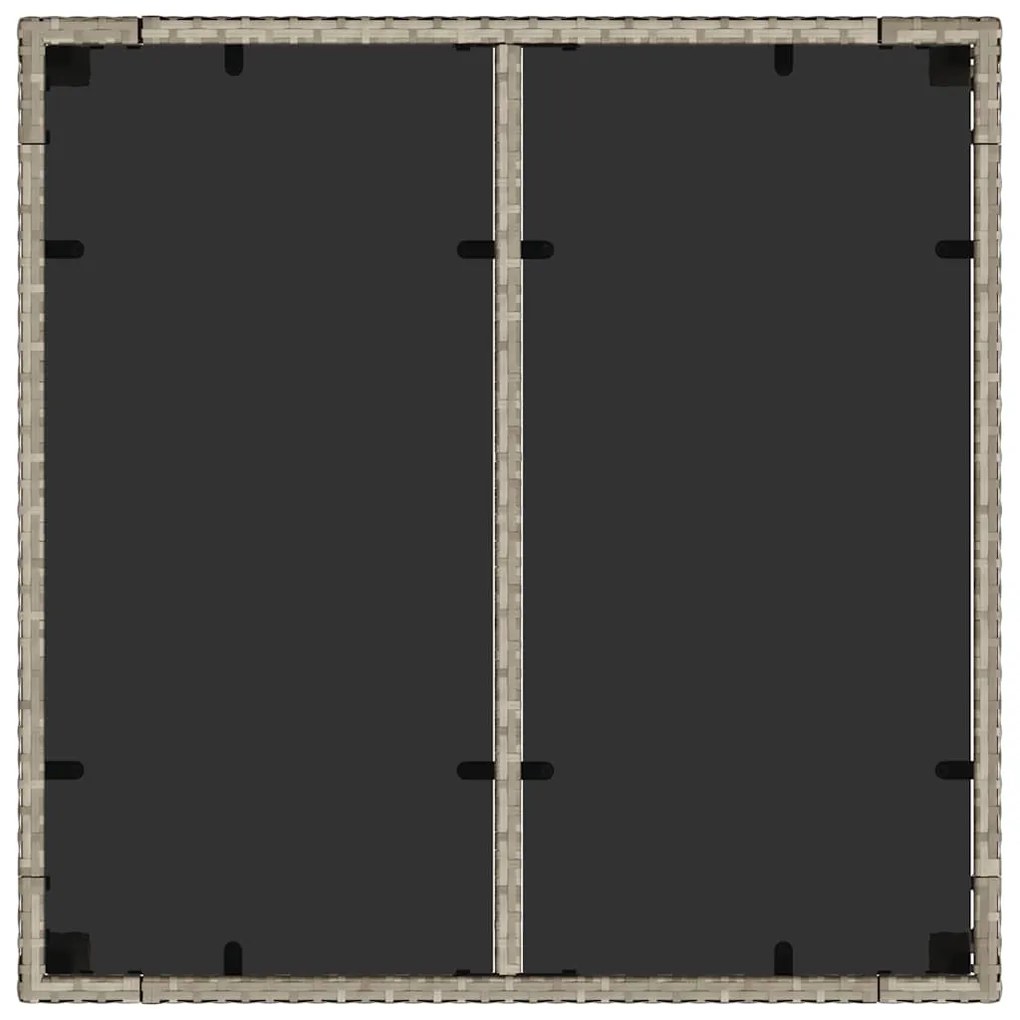 Conjunto de Jantar para Jardim 5 pcs Cinzento-claro