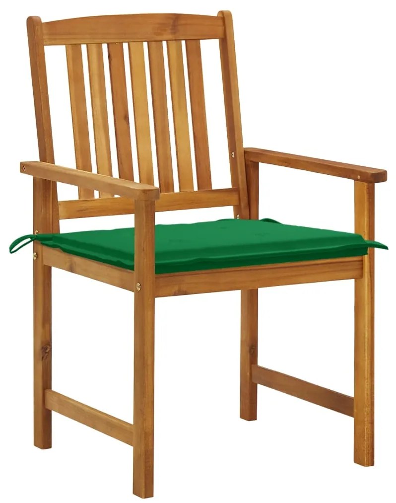 Cadeiras de jardim com almofadões 6 pcs acácia maciça
