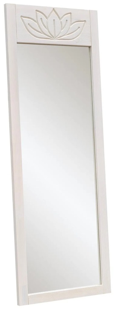 Espelho Cheval Lotus – Branco – 55x155x2 cm