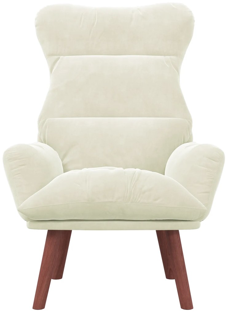 Poltrona relaxante Velvet Creme