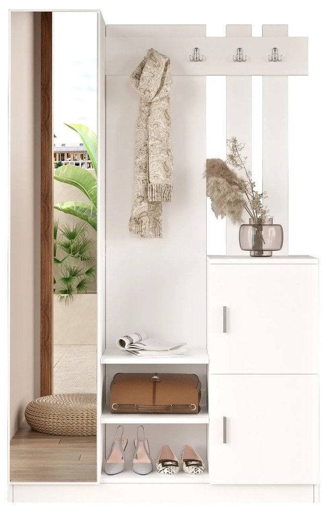 Cabideiro DD7 – Branco – 113,6 cm x 180 cm x 35 cm