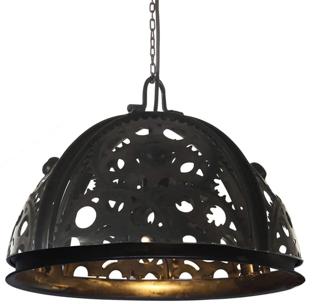 vidaXL Candeeiro de teto industrial c/ design de roldanas 45 cm E27
