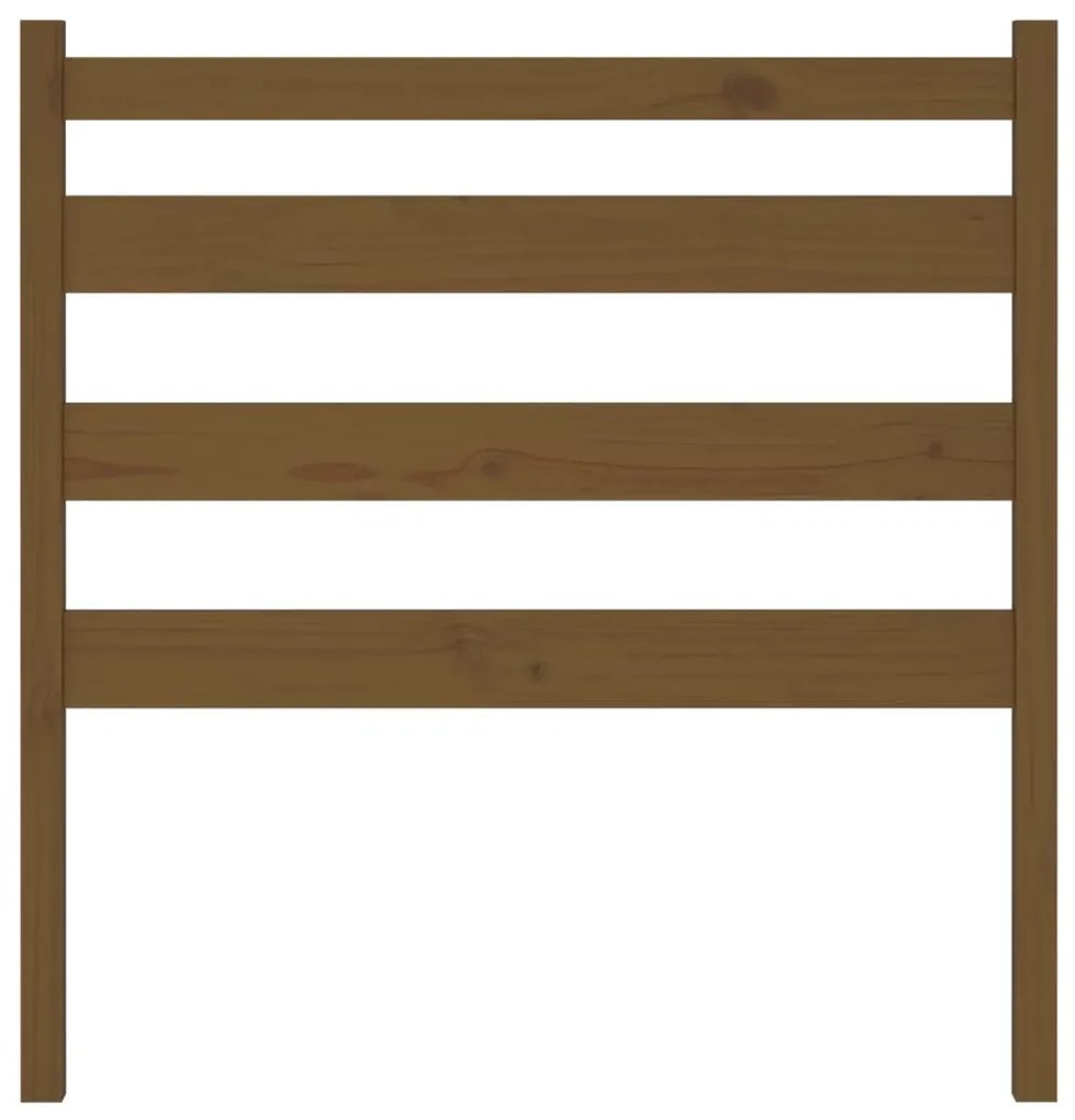 Cabeceira de cama 81x4x100 cm pinho maciço castanho mel
