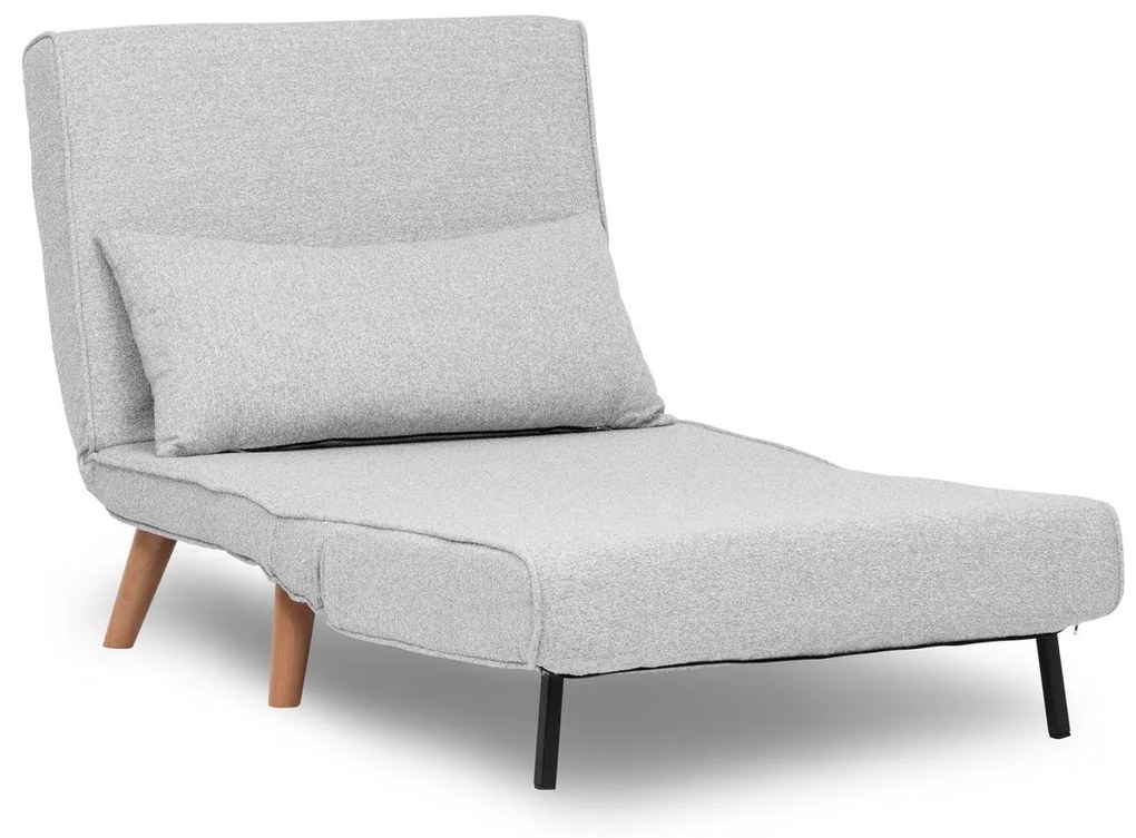Sofá-Cama 1 Lugar Folde – Cinzento – 80x79x80 cm