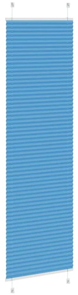 Plissado Cego Azul 60x200 cm Largura Tecido 59,4 cm Poliéster