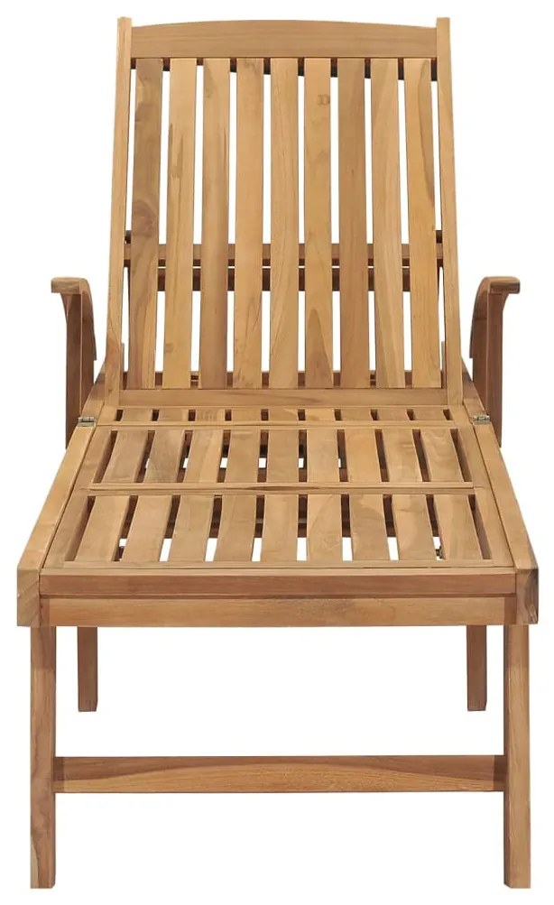 Espreguiçadeira com mesa madeira teca maciça