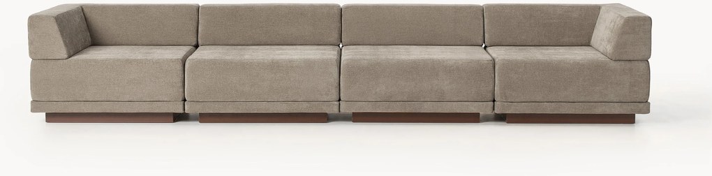 Sofá de canto grande modular Colin (4 lugares)