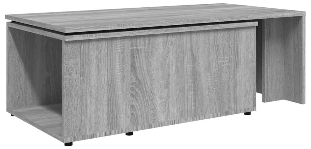 Mesa de centro 150x50x35 cm derivados de madeira cinza sonoma