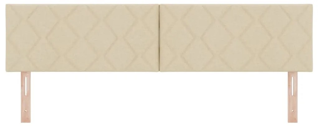 Cabeceira Design Blocos de Diamante Creme 180 cm em tecido
