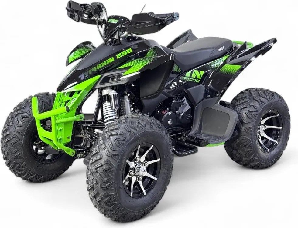 Mini moto 4 gasolina para crianças 250cc Typhoon R10 Verde