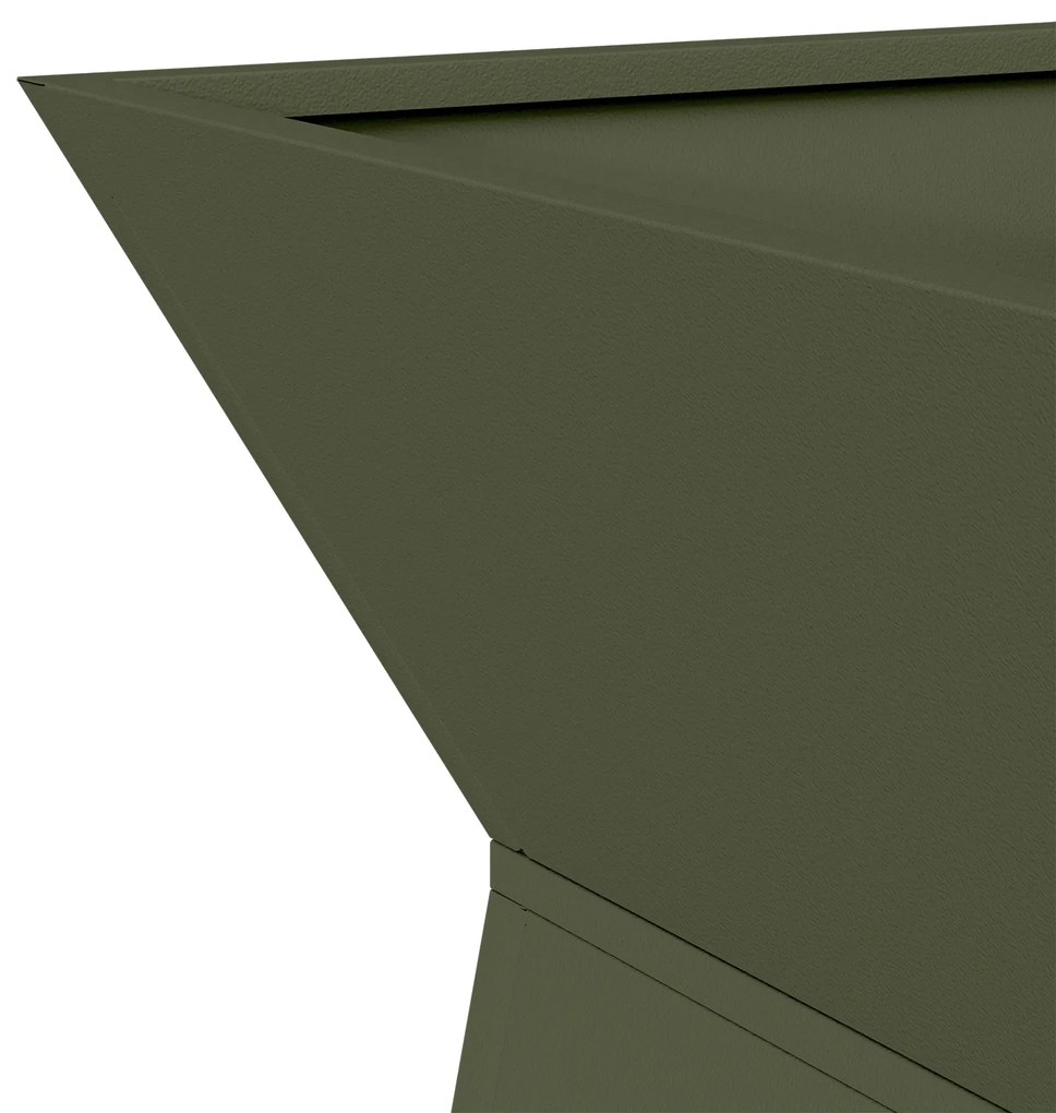 Suporte para Plantas Verde Azeitona Metal 35 x 35 x 73 cm