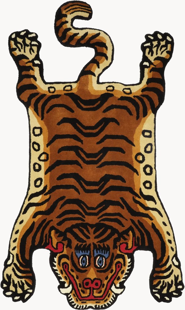 Tapete em lã tufado à mão Tiger