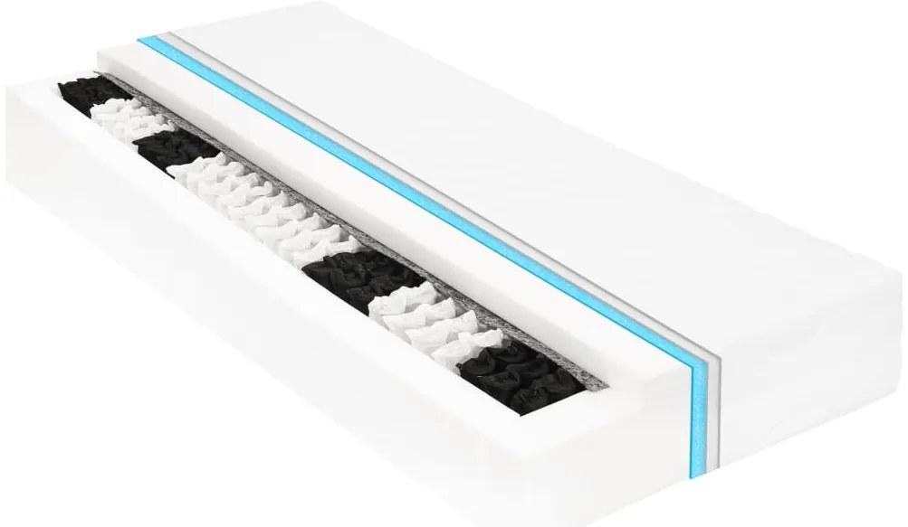 Sofá-cama com colchão 90x200 cm pinho maciço branco