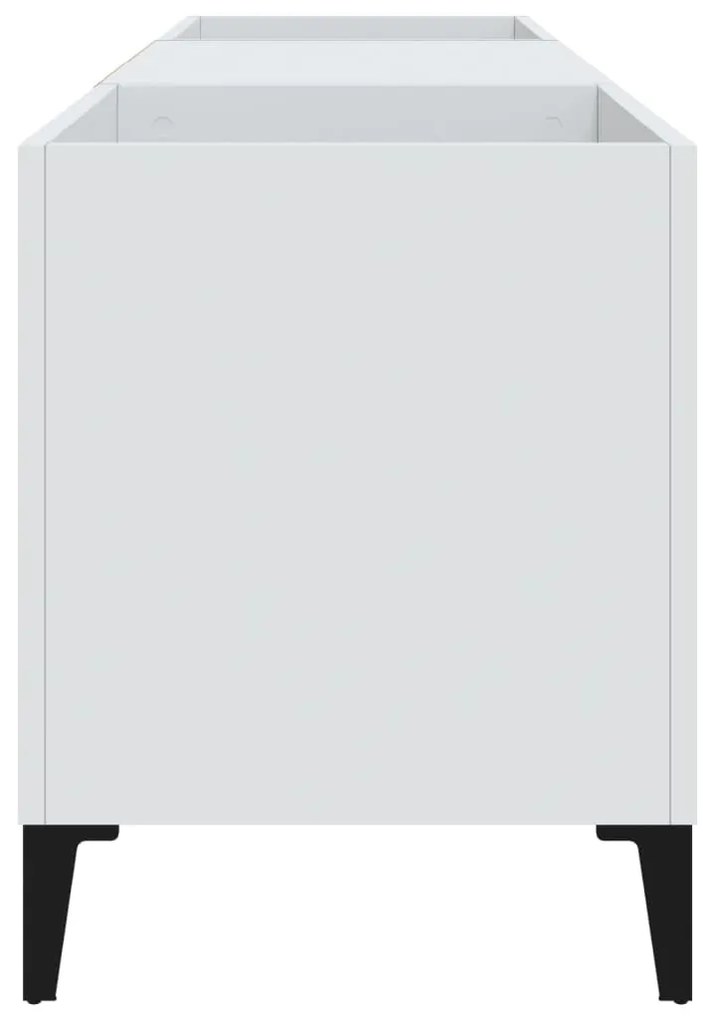 Armário para discos 121x38x48 cm derivados de madeira branco