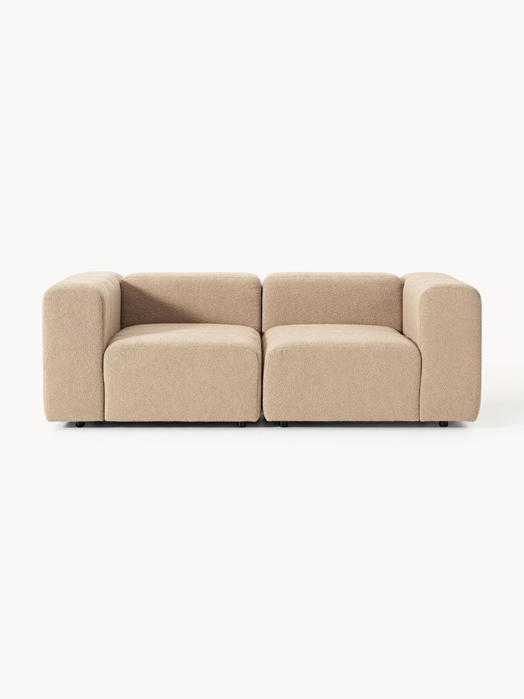 Sofá modular em bouclé Lena (2 lugares)