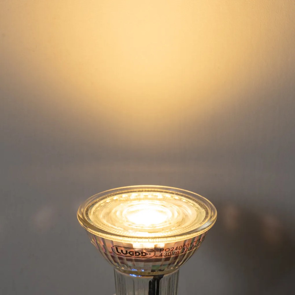 Set van 5 GU10 50mm dimbare LED lampen helder 4.9W 430 lm 2700K
