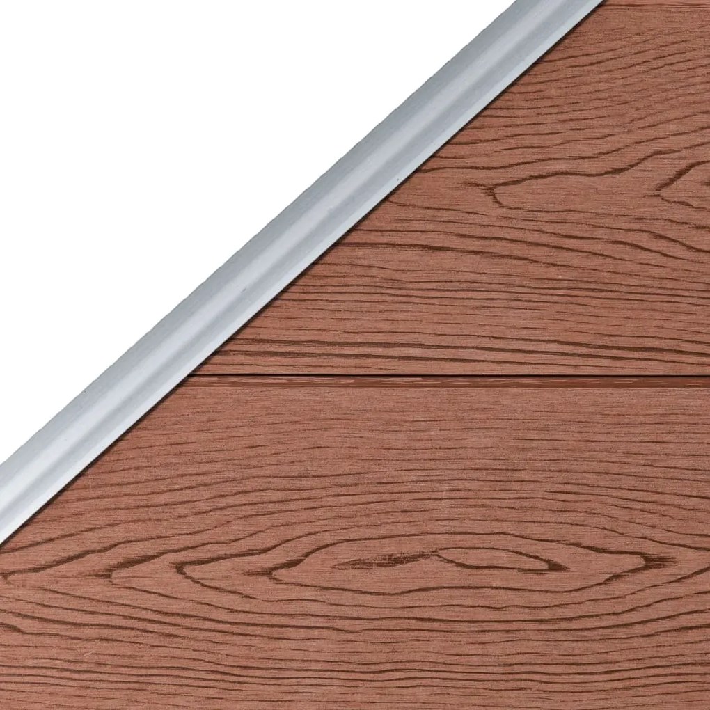 Painel de vedação 95x(105-180) cm WPC castanho