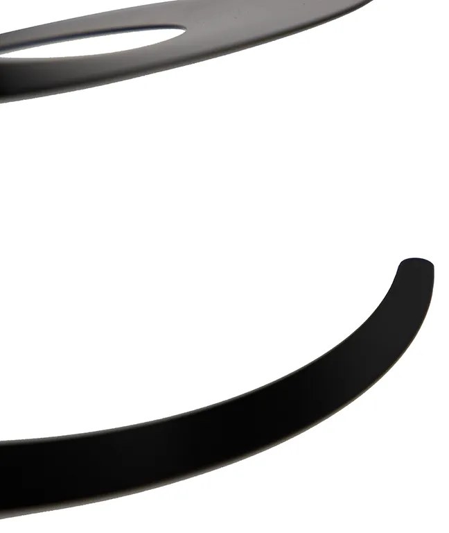 Abajur de aço preto 20 cm - Spiral