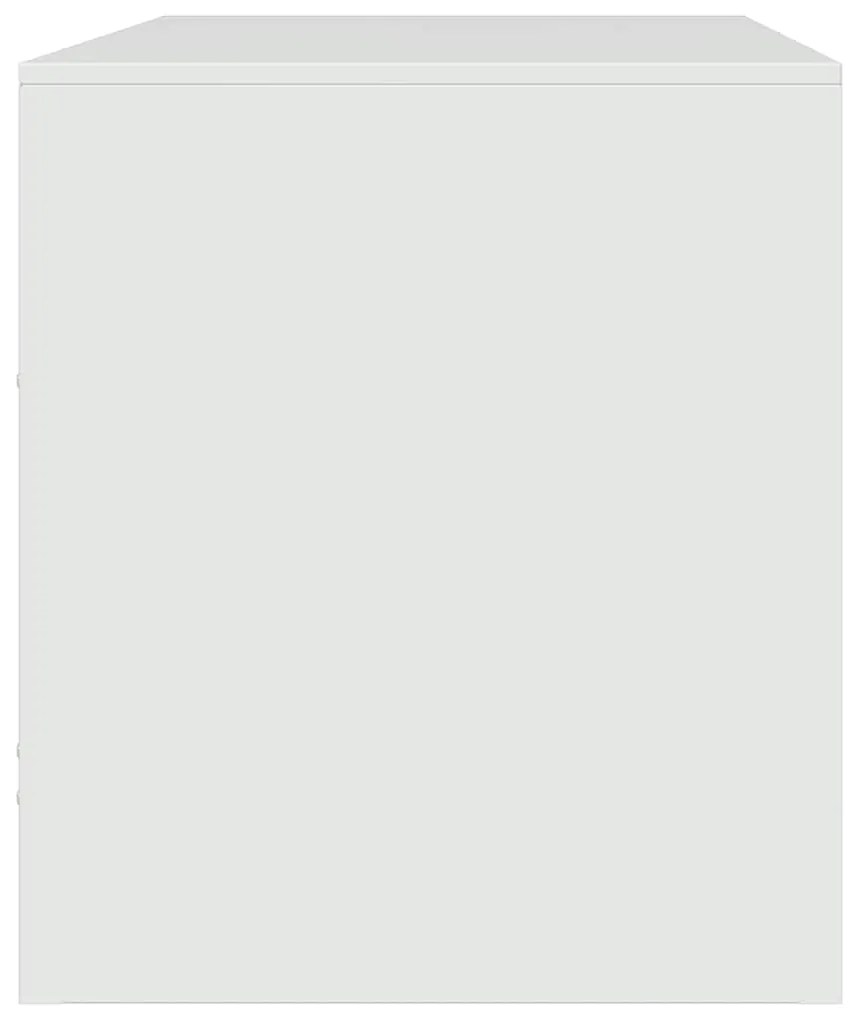 Móvel de TV 67x39x44 cm aço branco