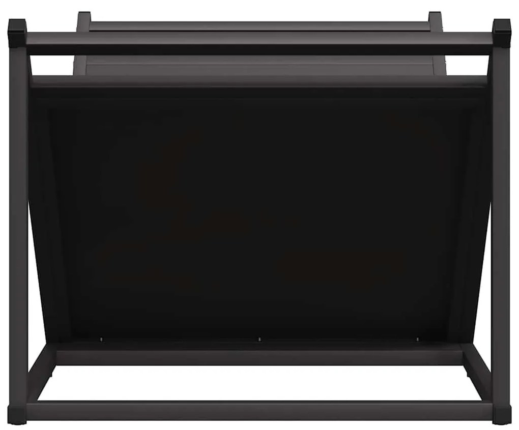 Suporte para lenha 70x43x34,5 cm aço laminado a frio preto