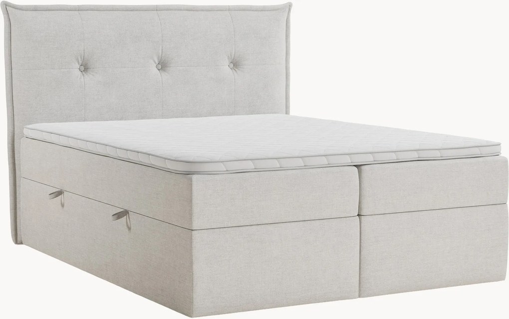 Cama divã em chenille artesanal com arrumação Aussie, H3
