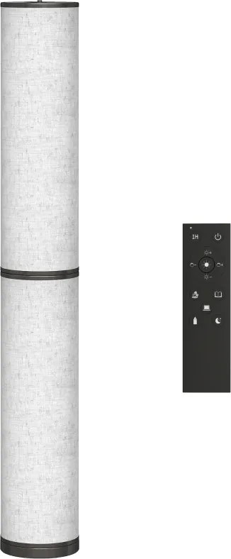 Candeeiro de Pé Moderno de Sala com Brilho Temperaturas de Cor Ajustáveis 3000K-6000K Controle Remoto Magnético Temporizador para Quarto Escritório De