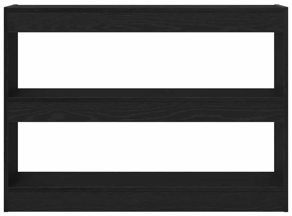 Estante/Divisória de Ambiente vidaXL Preto Carvalho 100x30x72 cm Madei