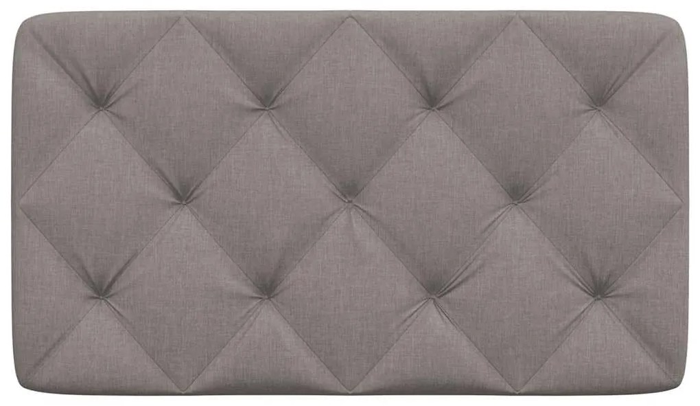 Almofadão de cabeceira 90 cm tecido cinzento-acastanhado