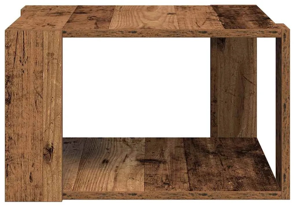 Mesa de Café Madeira Velha 51.5x51.5x30 cm Madeira de Engenharia