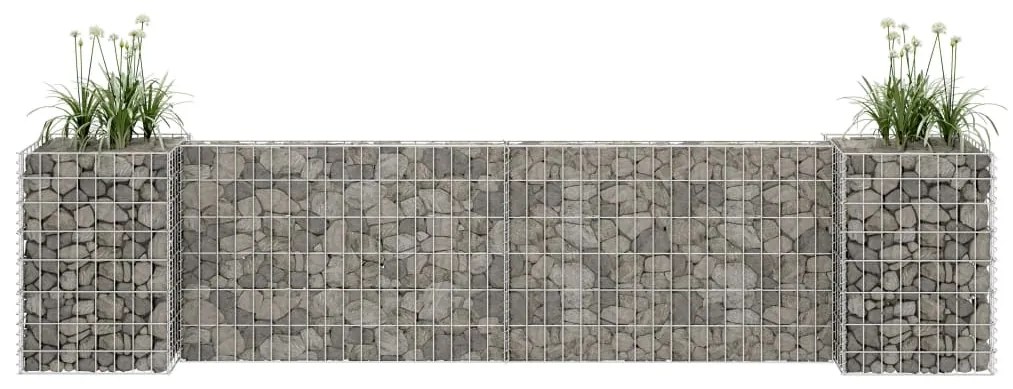 145659 vidaXL Gabião em forma de H fio de aço 260x40x60 cm