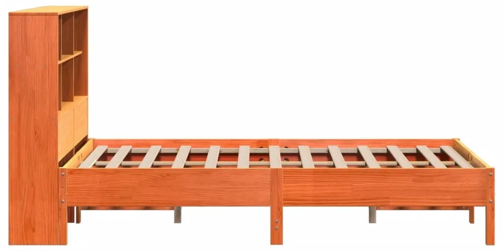 Cama com estante sem colchão 160x200 cm pinho maciço
