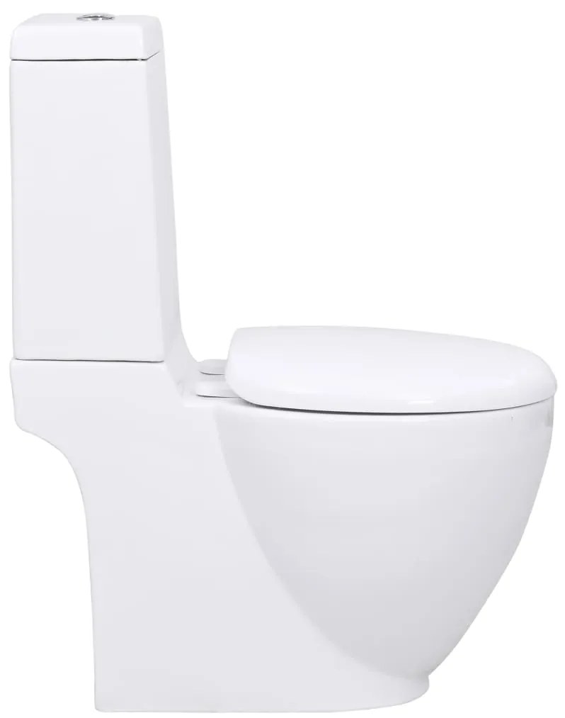 Sanita WC redonda cerâmica c/ descarga água inferior branco