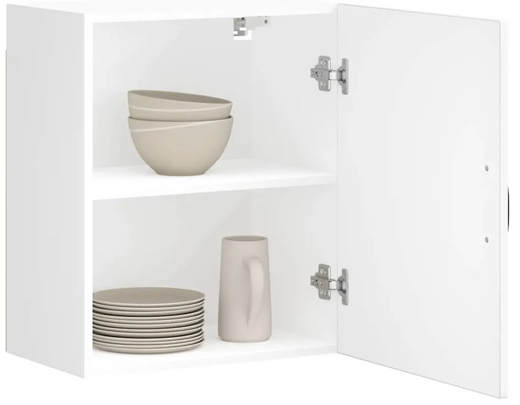 vidaXL Armário de parede da cozinha Lucca derivados de madeira branco