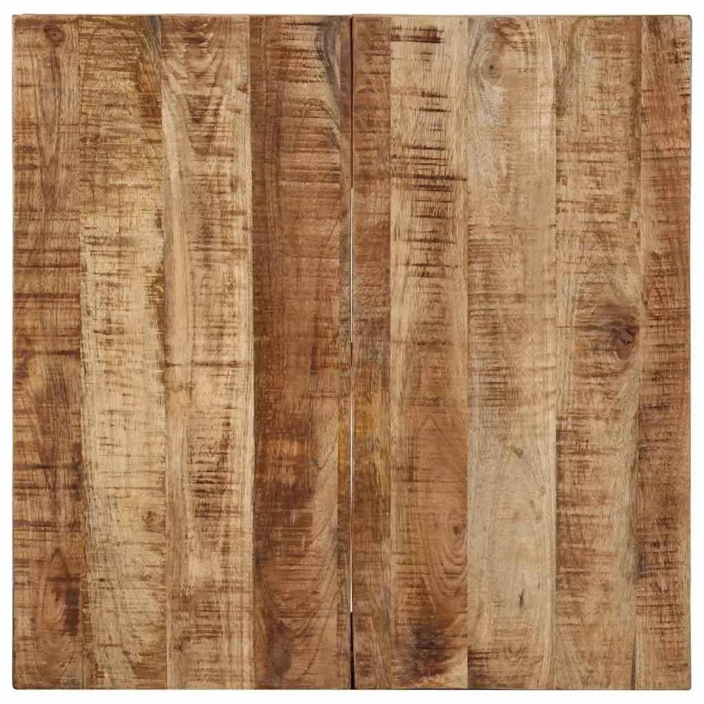 Mesa de centro 68x68x41 cm madeira de mangueira áspera
