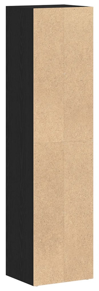 Estante Carvalho Preto 36x30x143 cm Madeira de Engenharia
