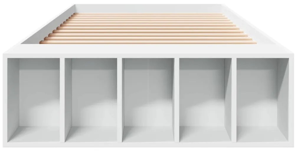Estrutura de cama 90x200 cm derivados de madeira branco