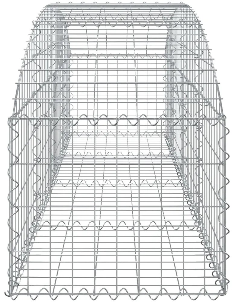 Cesto gabião arqueado 200x50x40/60 cm ferro galvanizado