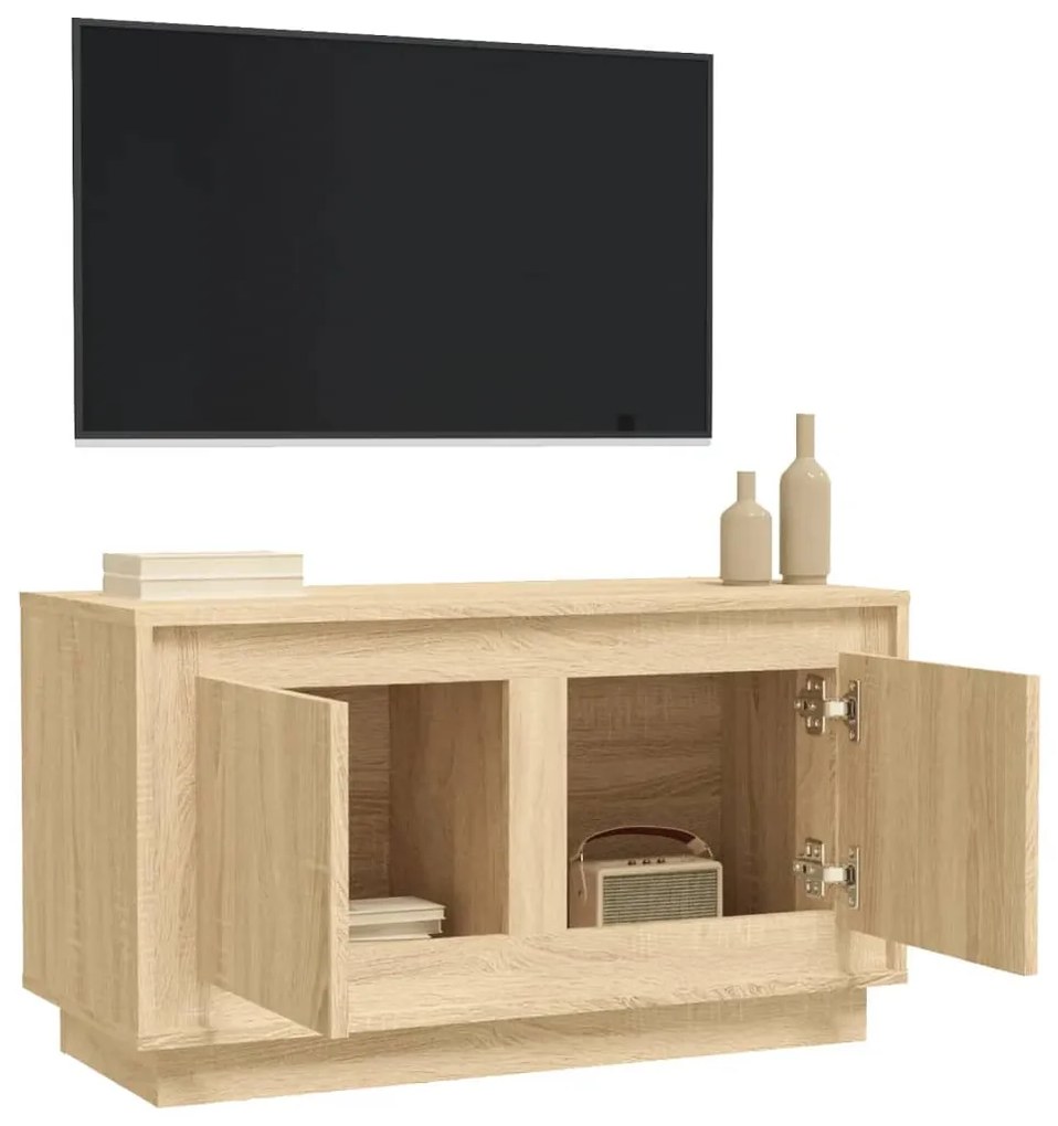 Móvel de TV 80x35x45 cm derivados de madeira carvalho sonoma