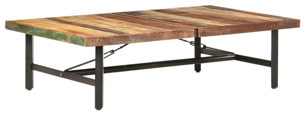 Mesa de centro 142x90x42 cm madeira recuperada maciça