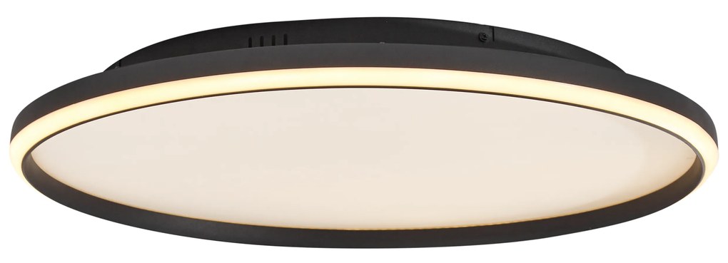 Plafon de design preto com branco incluindo LED com 3 níveis de dimerização - Xavi Design