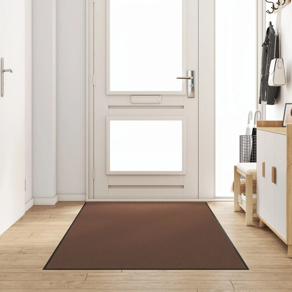 Capacho Retangular vidaXL Castanho 120x250 cm