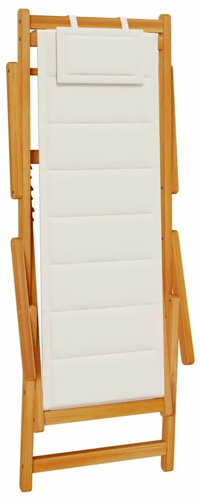 Cadeiras de Praia Dobráveis vidaXL 2 pcs Cinzento Claro em Madeira de