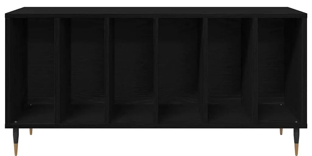 Armário de Gravação vidaXL Preto Carvalho 100x38x48 cm Madeira de Enge